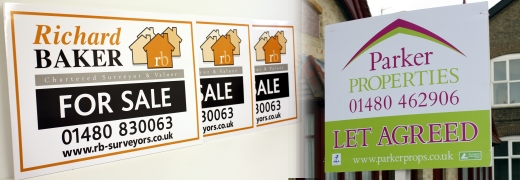 Estate agent signs